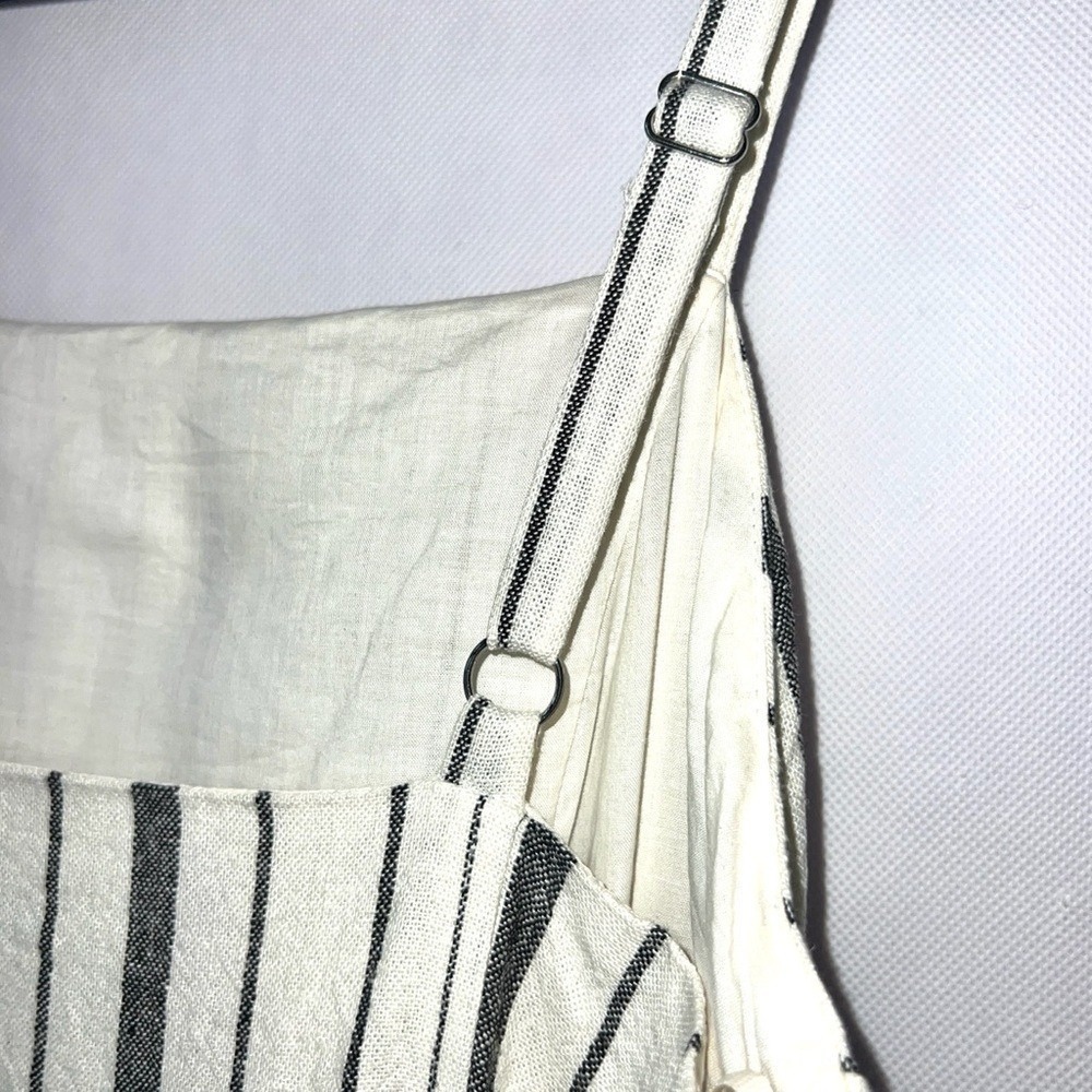 Rachel Roy Collection Woman's Striped Linen Blend Midi Slit Sundress size 0 - Picture 8 of 16